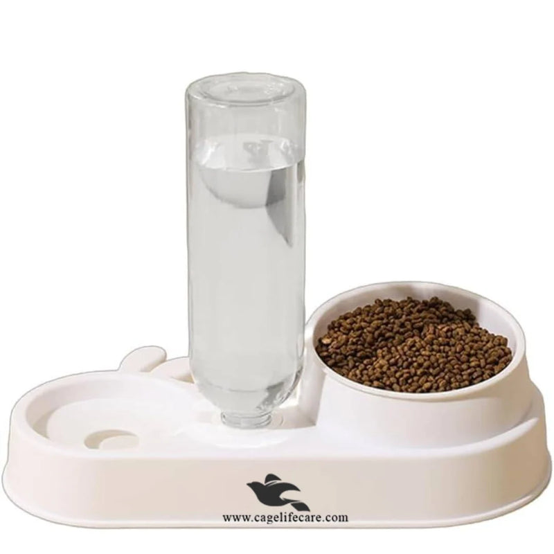 Rabbit Face 2-in-1 Automatic Pet Food & Water Bowl for Cats & Dogs