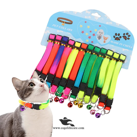 Rainbow Cat Collar – Adjustable, Colorful & Comfortable with Bell