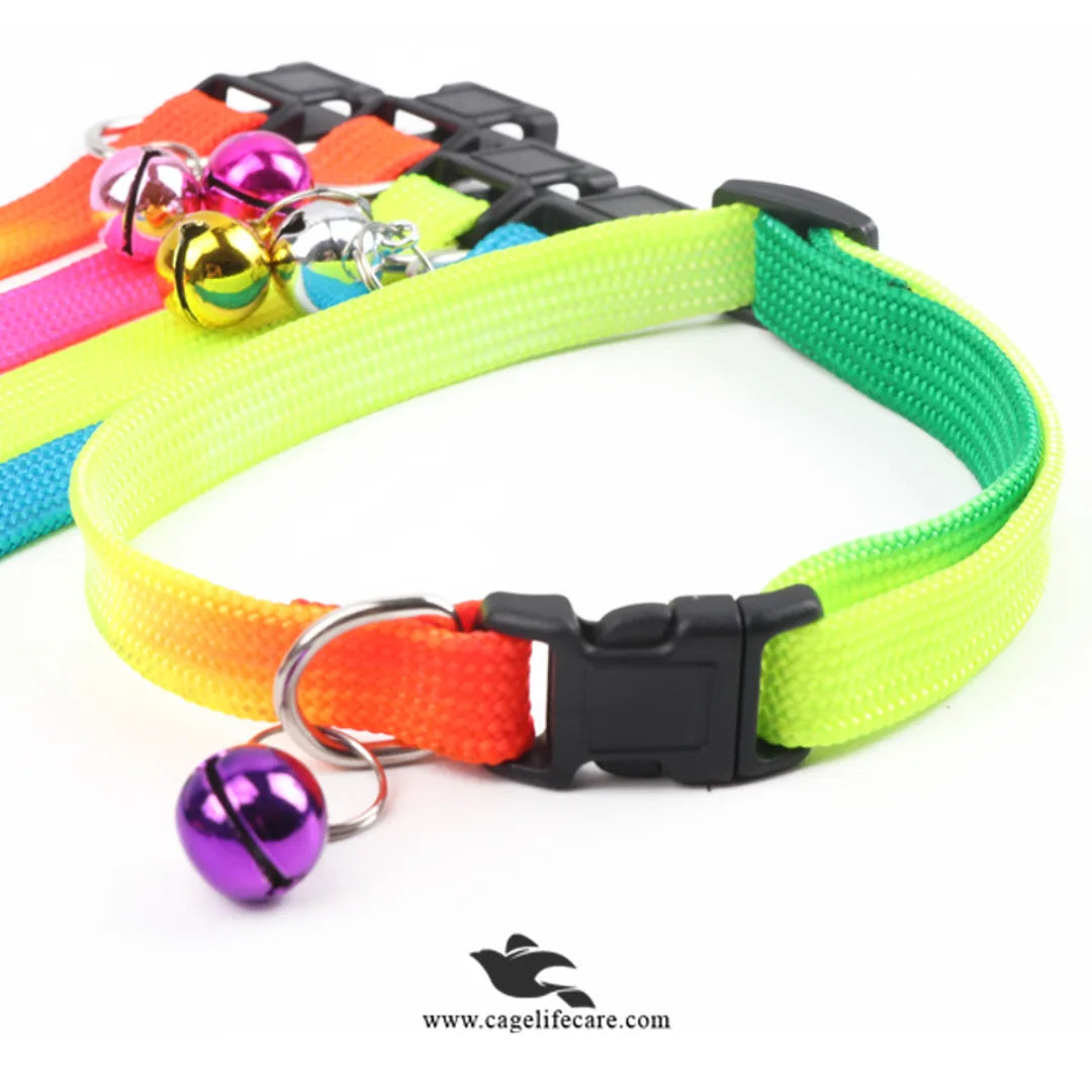 Rainbow Cat Collar – Adjustable, Colorful & Comfortable with Bell