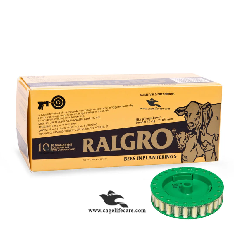 Ralgro Implant 24pc – Animal Weight Gaining Supplement for Livestock