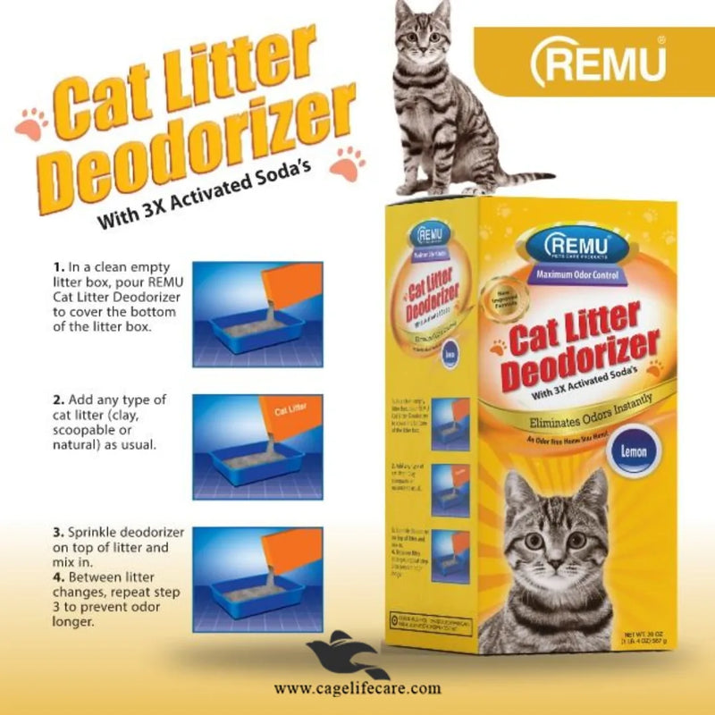 Remu Cat Litter Deodorizer with Activated Soda – 500G