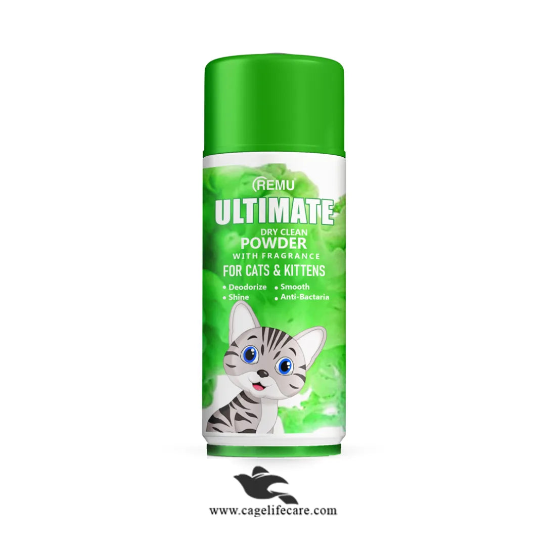 Remu Cat & Kitten Dry Clean Bath Powder 225GM