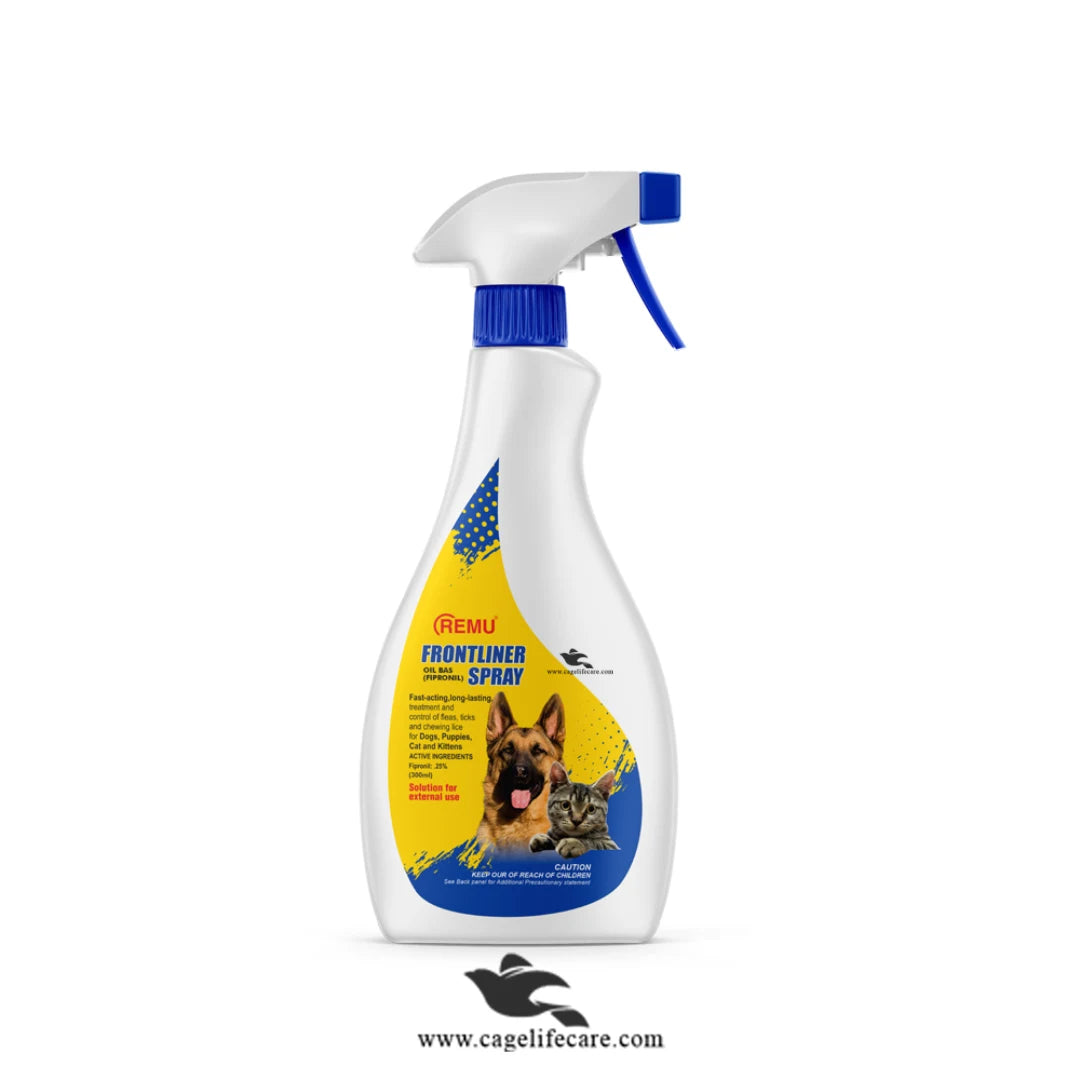Remu Frontliner – Tick & Flea Spray for Dogs & Cats