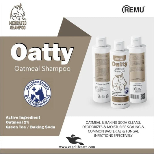 Remu Oatty Oatmeal Medicated Shampoo for Cats & Dogs