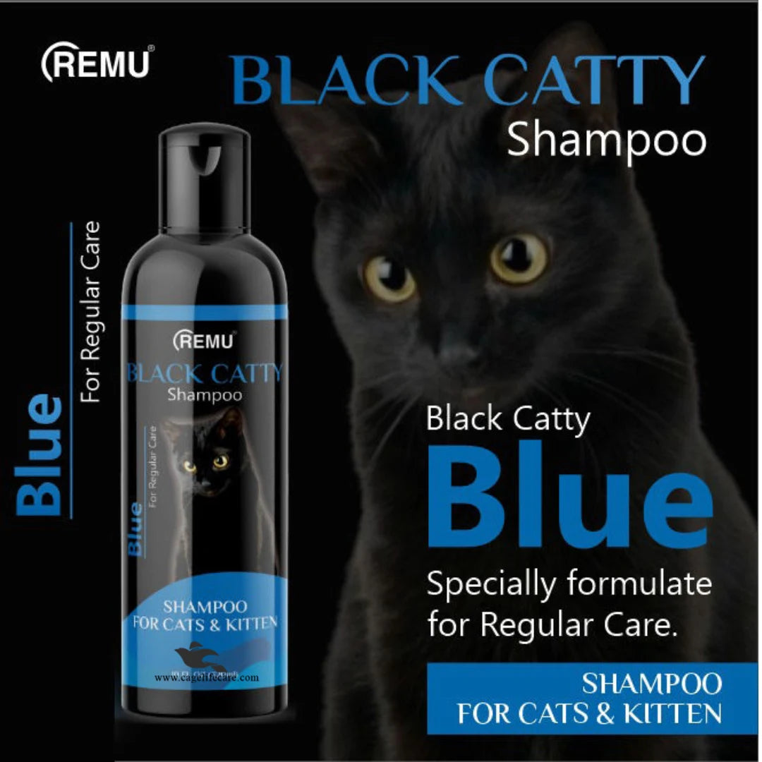 Remu Special Black Catty Shampoo Premium for Cats & Kittens BLUE