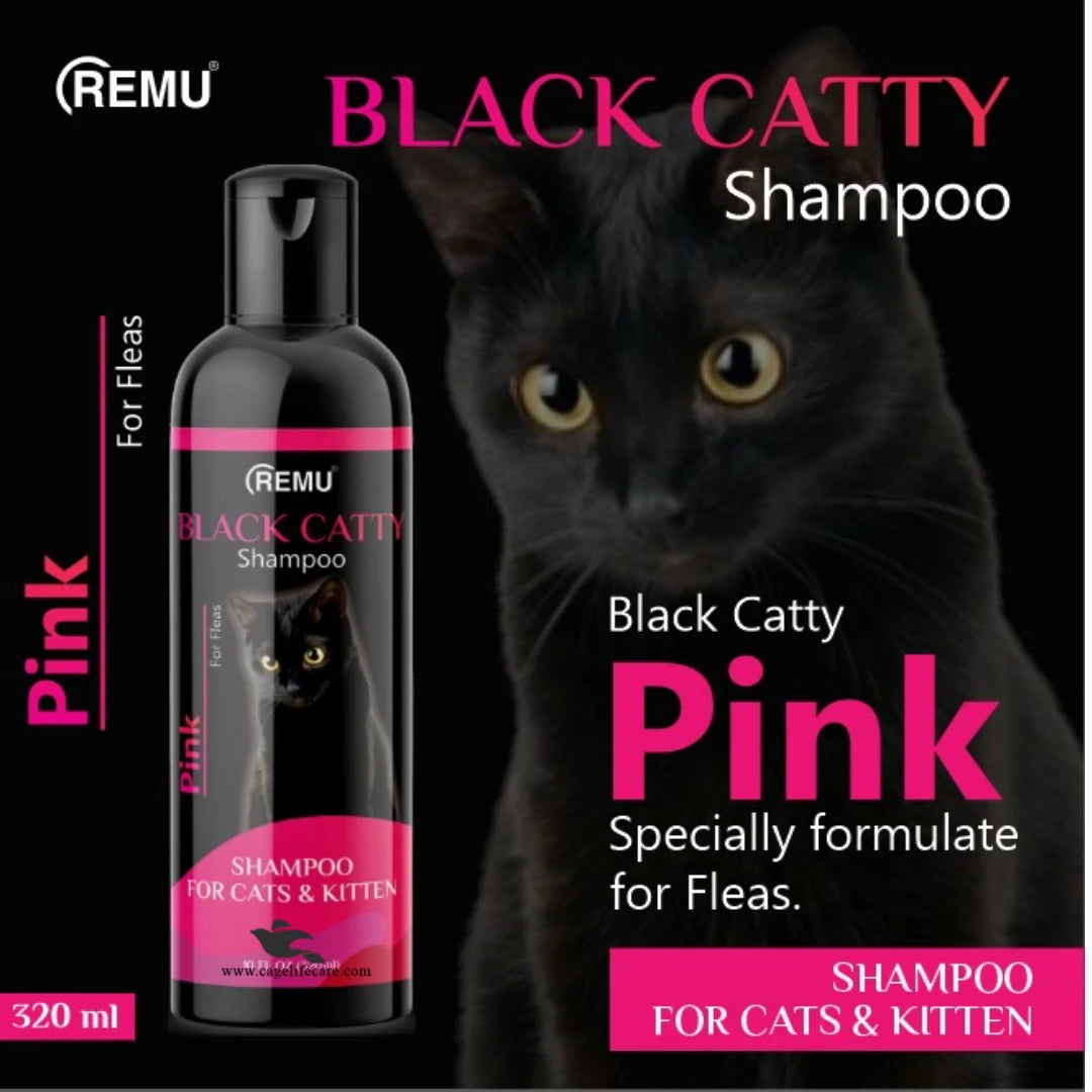 Remu Special Black Catty Shampoo Premium for Cats & Kittens PINK