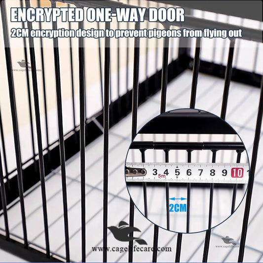 Pigeon Trap Cage – Foldable Metal, 4-Sided Entry