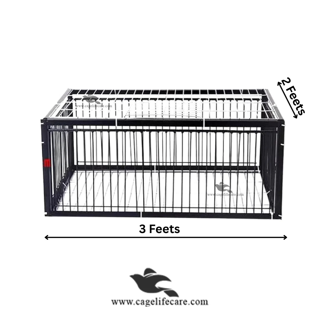 Pigeon Trap Cage – Foldable Metal, 4-Sided Entry