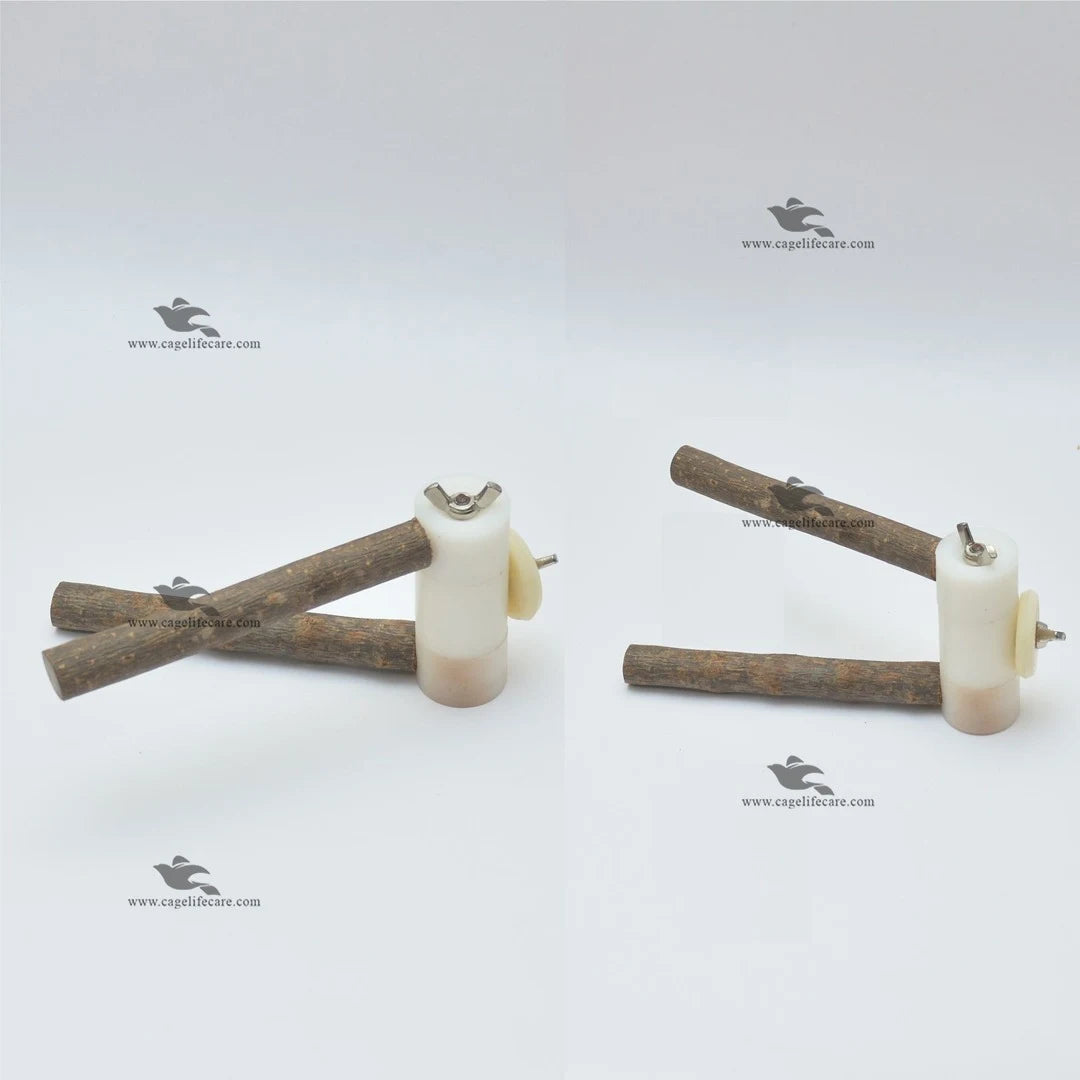 Rotating Wing Nut Perches – Natural Tree Branches For Birds