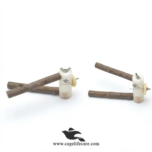 Rotating Wing Nut Perches – Natural Tree Branches For Birds
