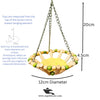 Round Beads Bird Sitting Toy with Natural Wood