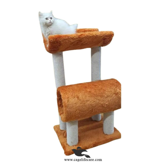 Round curve cat scratcher 76cm with curved top seat