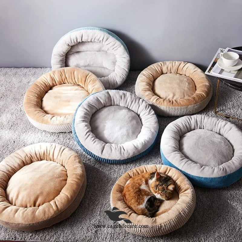 Round Soft Best Cat & Dog Beds for Pets – Large Size