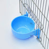 Round Water and Softfood Pot Bowl with Adjustable Hooks
