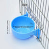 Round Water and Softfood Pot Bowl with Adjustable Hooks