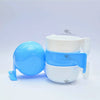 Round Water and Softfood Pot Bowl with Adjustable Hooks