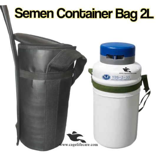 Semen 2L container leather cover for livestock