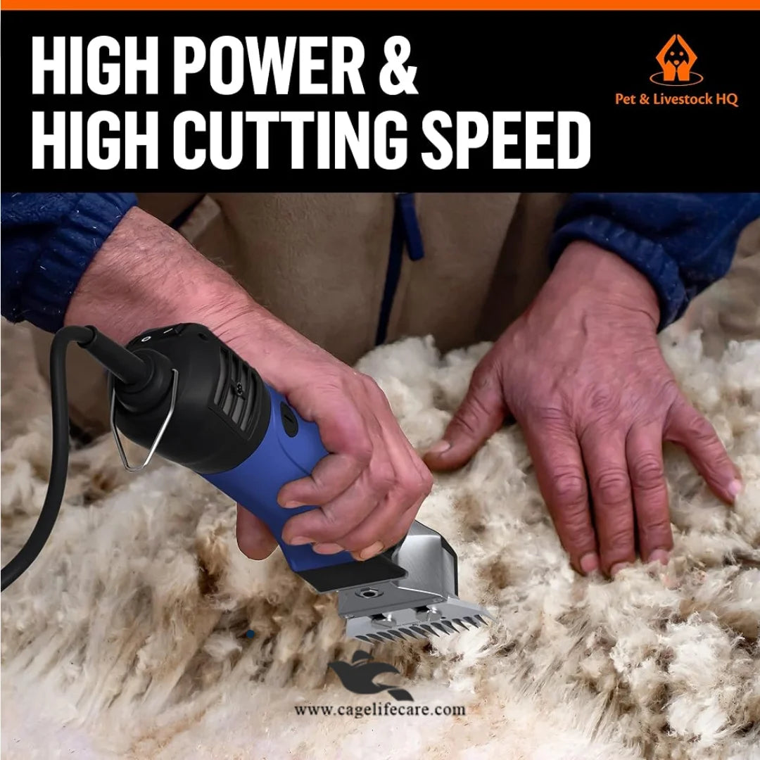 Professional sheep shearing clipper with carry case
