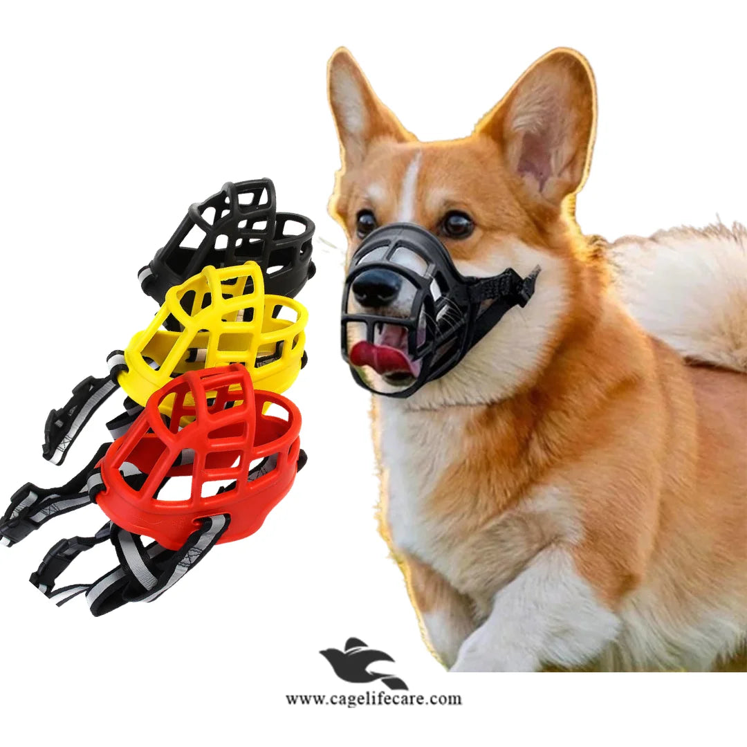 Silicone Dog & Puppy Muzzle – Soft Adjustable Anti-Bite Training Muzzle