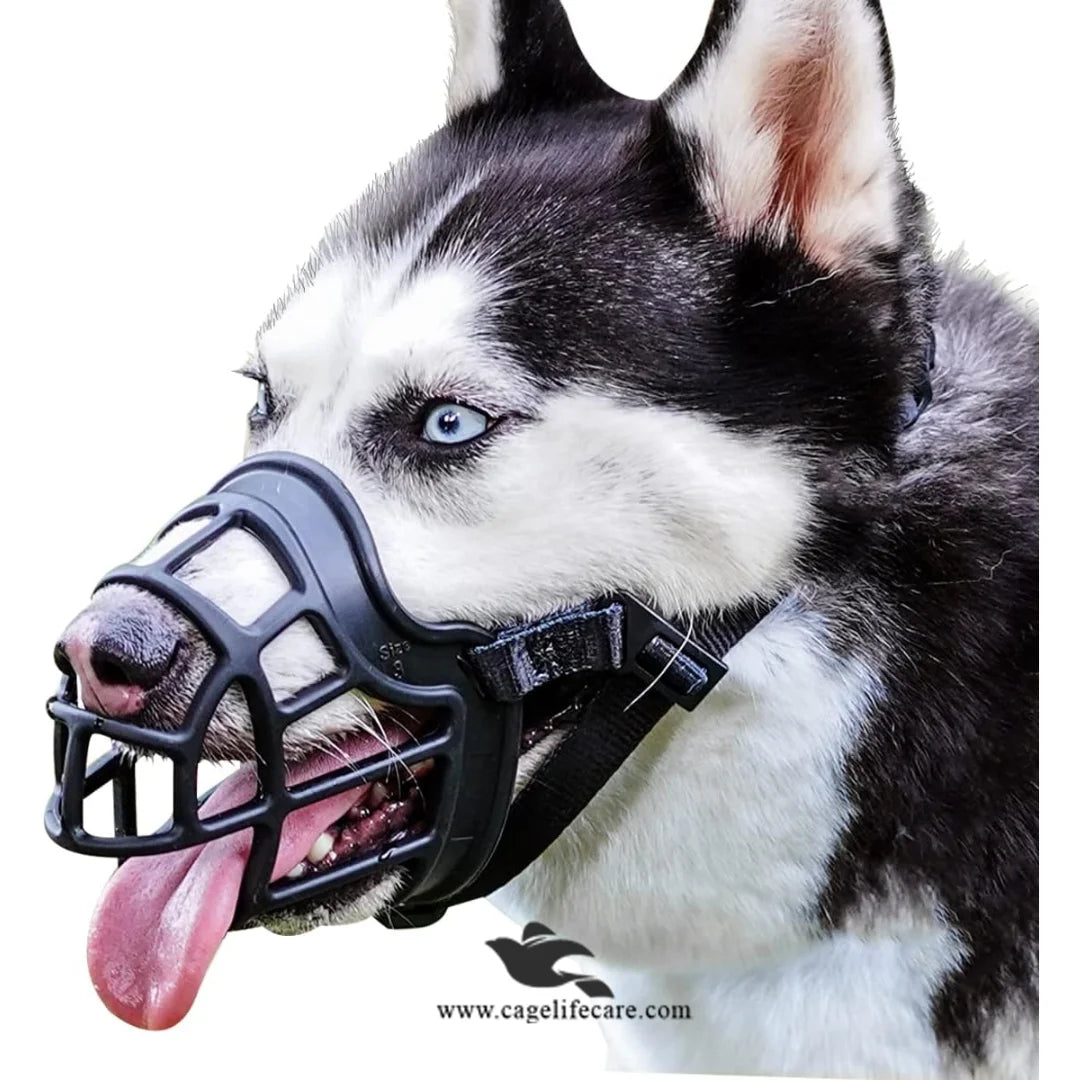 Silicone Dog & Puppy Muzzle – Soft Adjustable Anti-Bite Training Muzzle