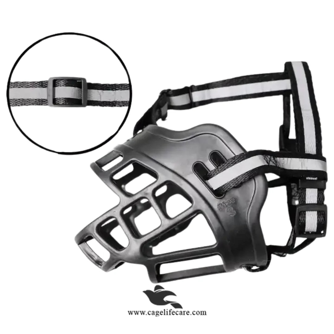 Silicone Dog & Puppy Muzzle – Soft Adjustable Anti-Bite Training Muzzle