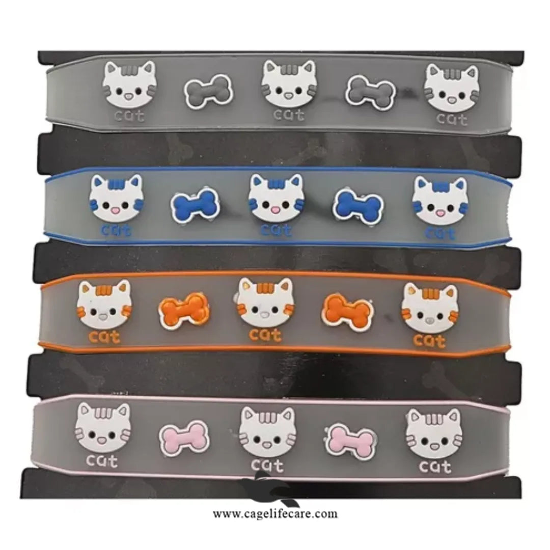 Silicone Rubber Cat & Puppy Collar – Adjustable & Premium (Imported) 