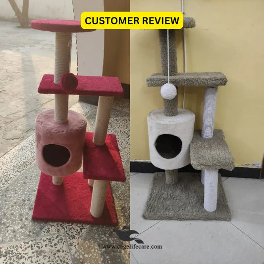 Large 107CM cat scratcher with resting platforms