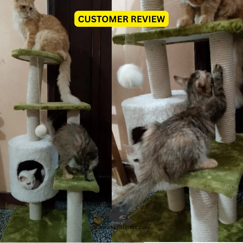 Single Round House Cat Scratcher Post – 107CM