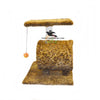 Single Round Top Cat Scratcher – 55cm with Round Hole & Play Ball