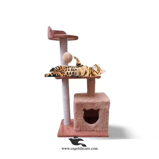 Cage Life Care square house cat scratcher large size