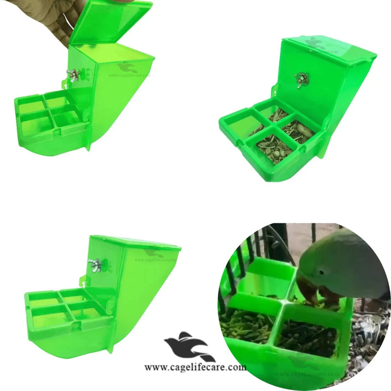 Slider Seed Hopper for Birds – Auto Seed Container