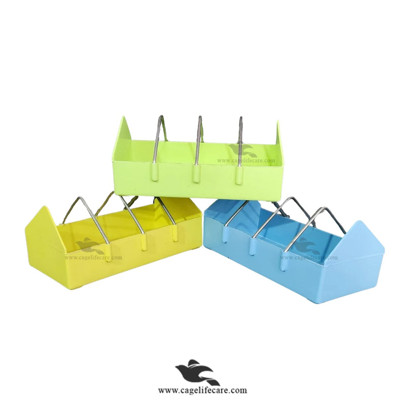 Small Plastic Grill Feeding Tray 20cm - for Birds Pigeons and Poultry