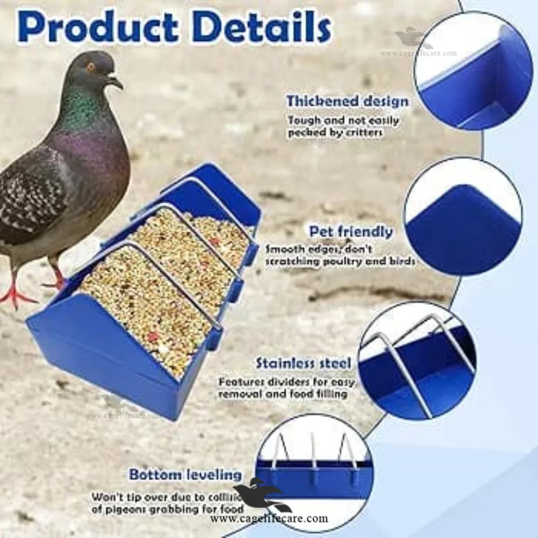 Small Plastic Grill Feeding Tray 20cm - for Birds Pigeons and Poultry