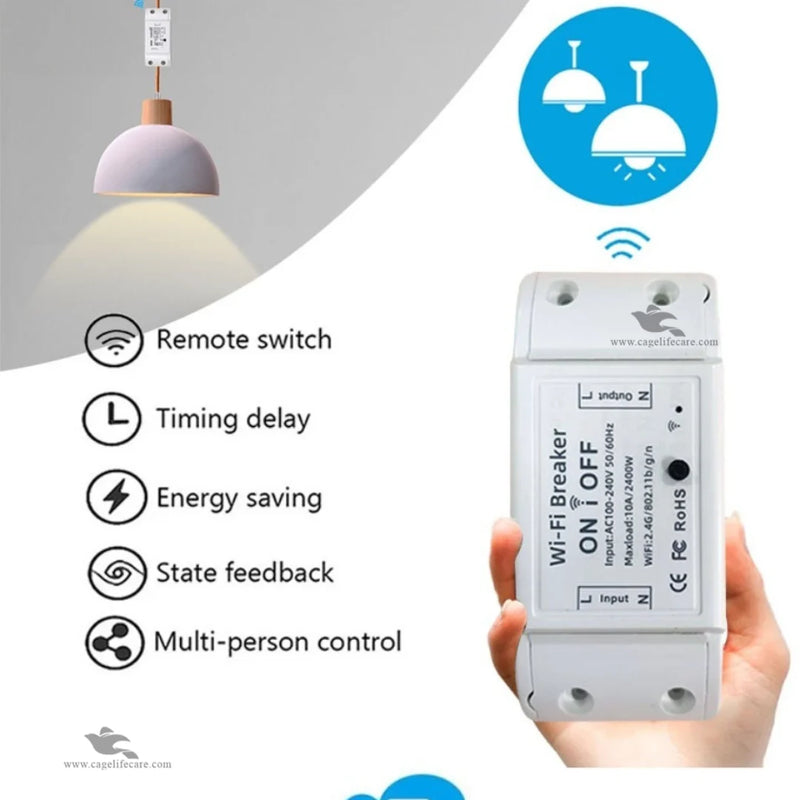 Smart Life WiFi DIY Smart Switch 10A For Bird Care Setups
