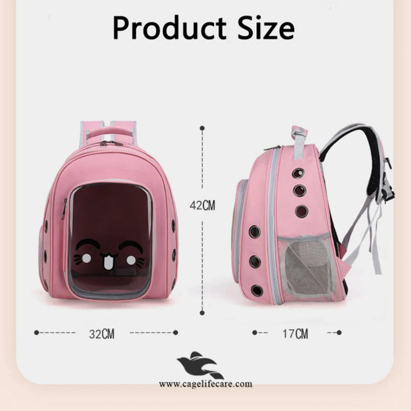 Smily Face Pet Carry Bag for Cats & Small Dogs – (M#8)