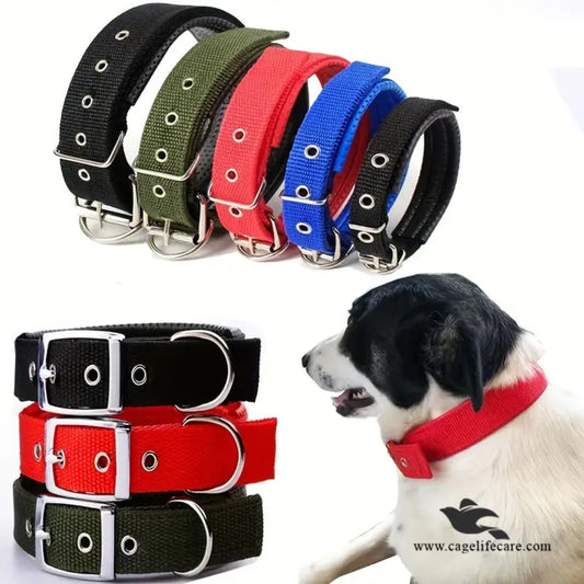 Soft Nylon Dog Collar for Puppies & Dogs – Comfortable, Durable & Adjustable