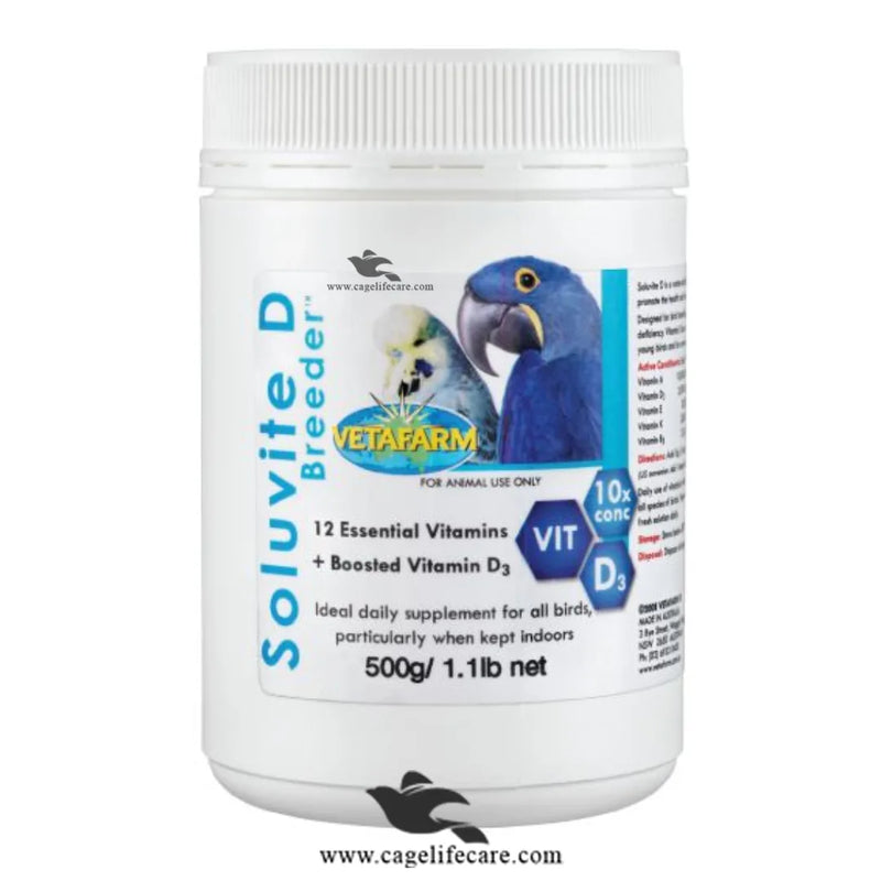 Soluvite D Breeder – Essential Vitamins + Booster D3
