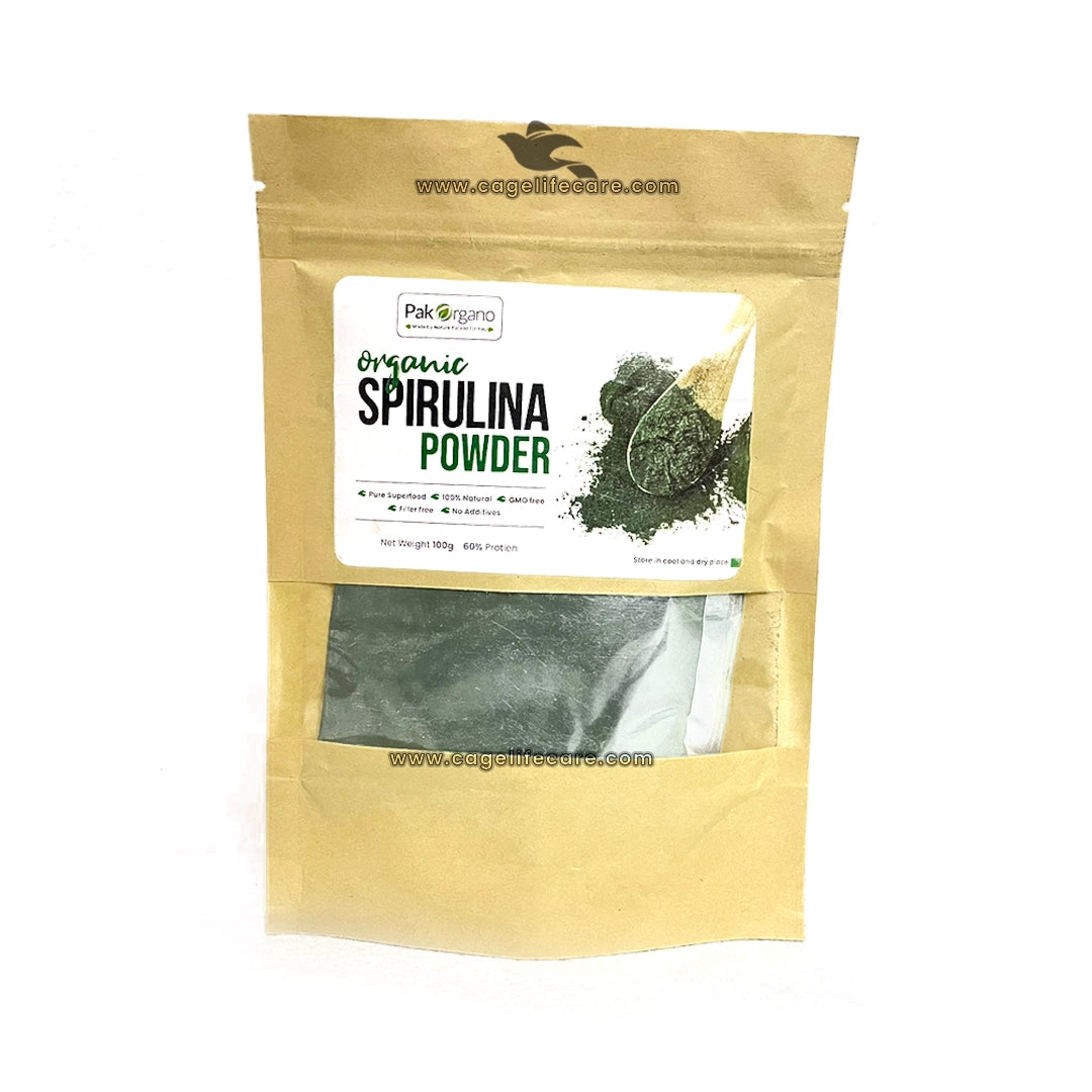 Spirulina Powder 100g – Organic Superfood for Birds