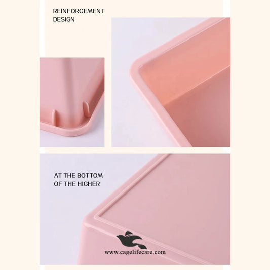 Square Imported Litter Tray for Kittens with Scoop – High-Quality
