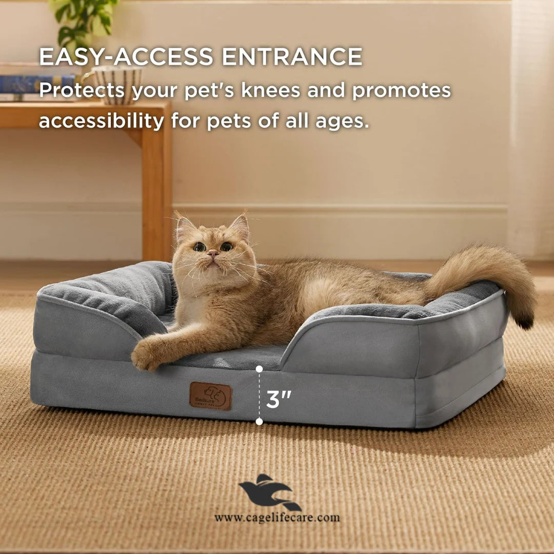 Premium soft pet bed medium by Cage Life Care