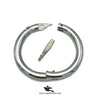 Stainless Steel Bull Nose Ring for Cattle - Small, Medium, Large