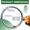 Stainless Steel Bull Nose Ring for Cattle - Small, Medium, Large