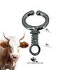 Stainless Steel Bull Nose Ring with Spring – Livestock Control Tool