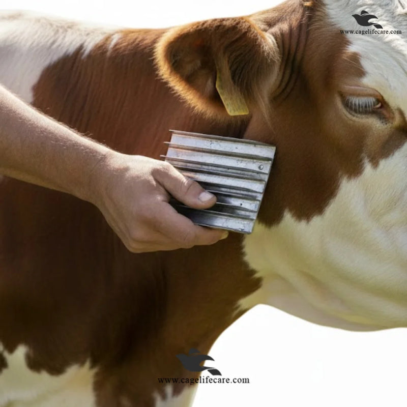 Stainless Steel Massager (Kharkhara) For Cow, Cattle, Buffalo & Horse