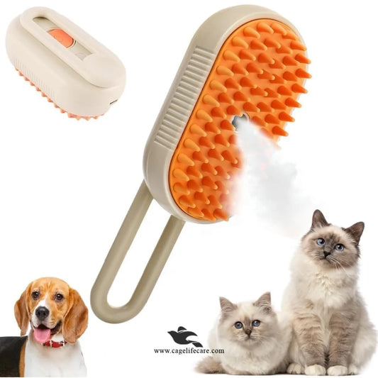 Steam grooming brush hi-quality for cats and dogs