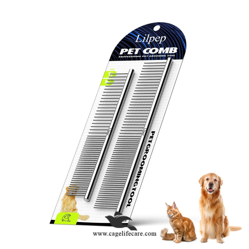 Steel Comb for Cats & Dogs – High-Quality Stainless Steel Pet Grooming Comb