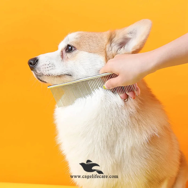Steel Comb for Cats & Dogs – High-Quality Stainless Steel Pet Grooming Comb