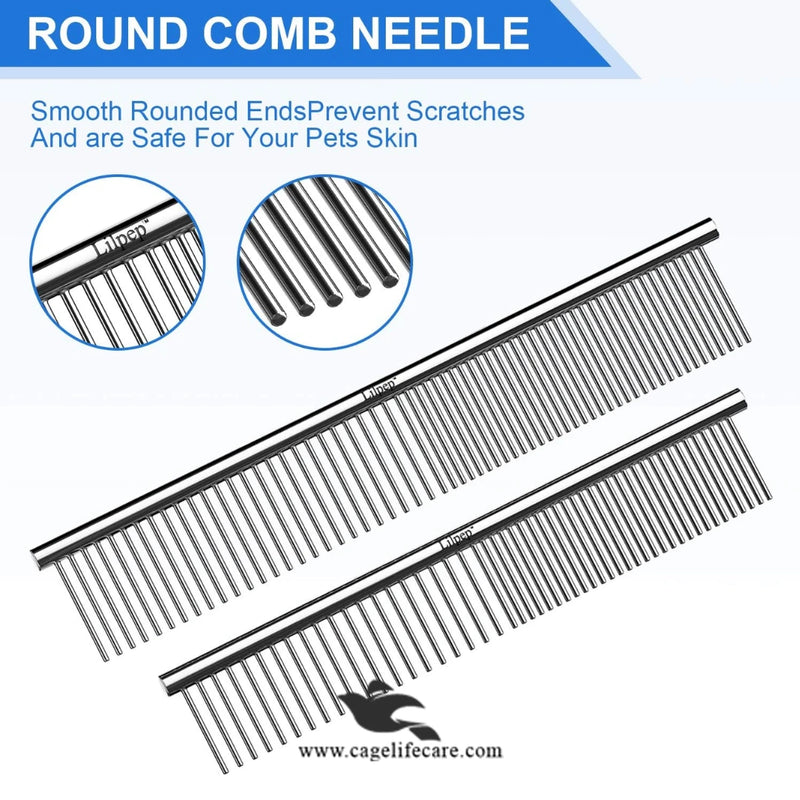 Steel Comb for Cats & Dogs – High-Quality Stainless Steel Pet Grooming Comb