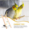 Stiff Totority Wooden Bird Climbing Ladder Toy – Natural Wood Ladder for Parrots & Birds