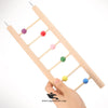 Stiff Totority Wooden Bird Climbing Ladder Toy – Natural Wood Ladder for Parrots & Birds